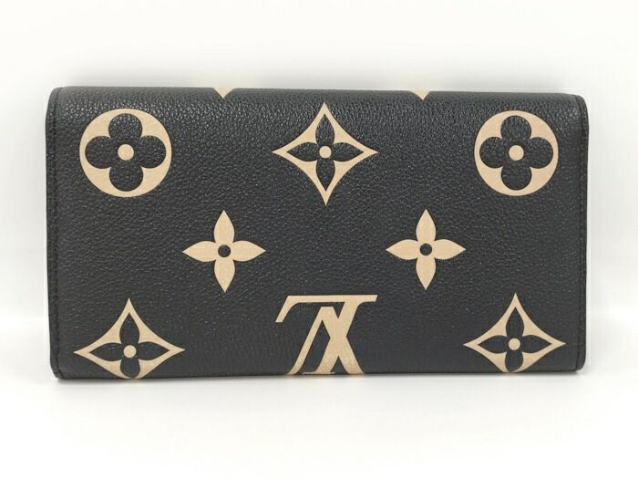Louis Vuitton Portefeuille Sarah Long Fold Wallet Monogram Empreinte M80496
