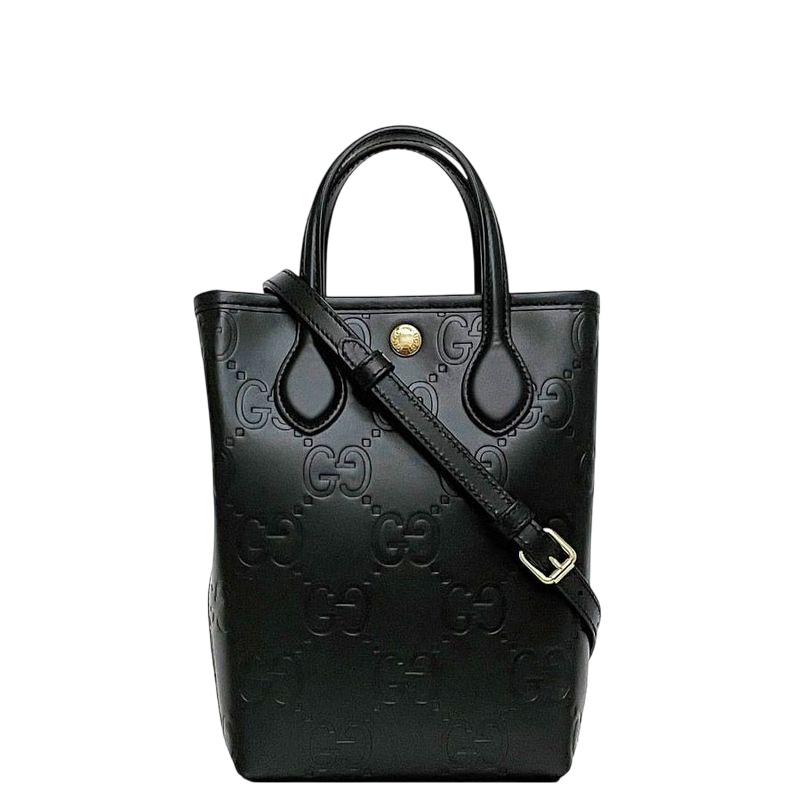 Gucci 2 Way Bag Super Mini Bag Black Now Line