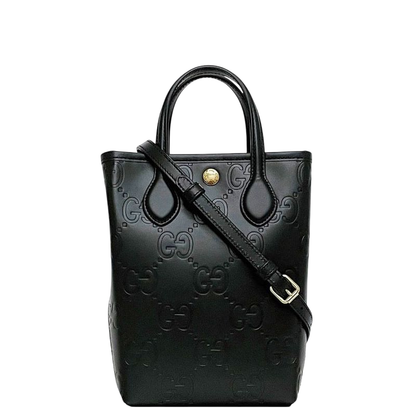 Gucci 2 Way Bag Super Mini Bag Black Now Line