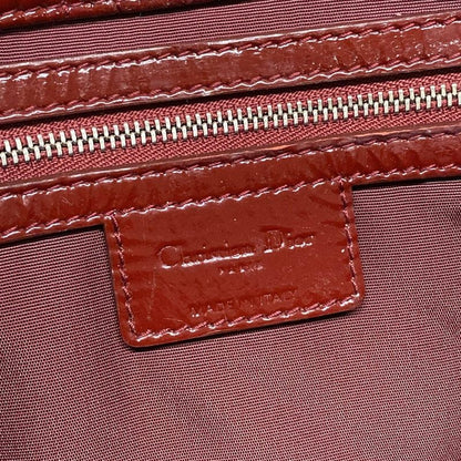 Dior/christian Dior Tote Bag Canage Stitch Red Chain Shoulder Leather