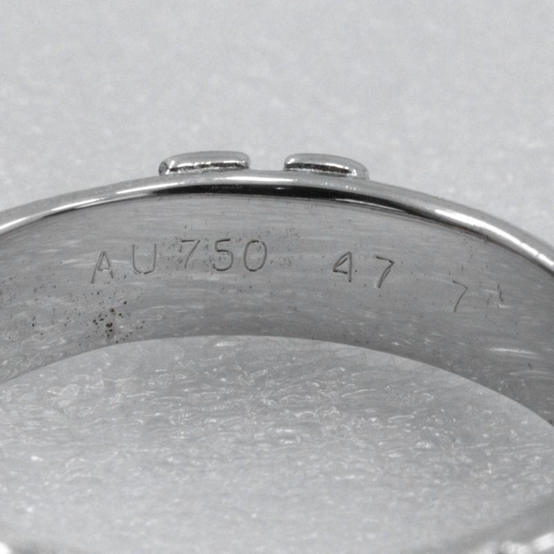 Hermes Fidelite H 18kwhite Gold #7 Ladies 4.5g Ring