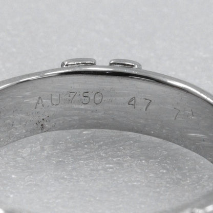 Hermes Fidelite H 18kwhite Gold #7 Ladies 4.5g Ring