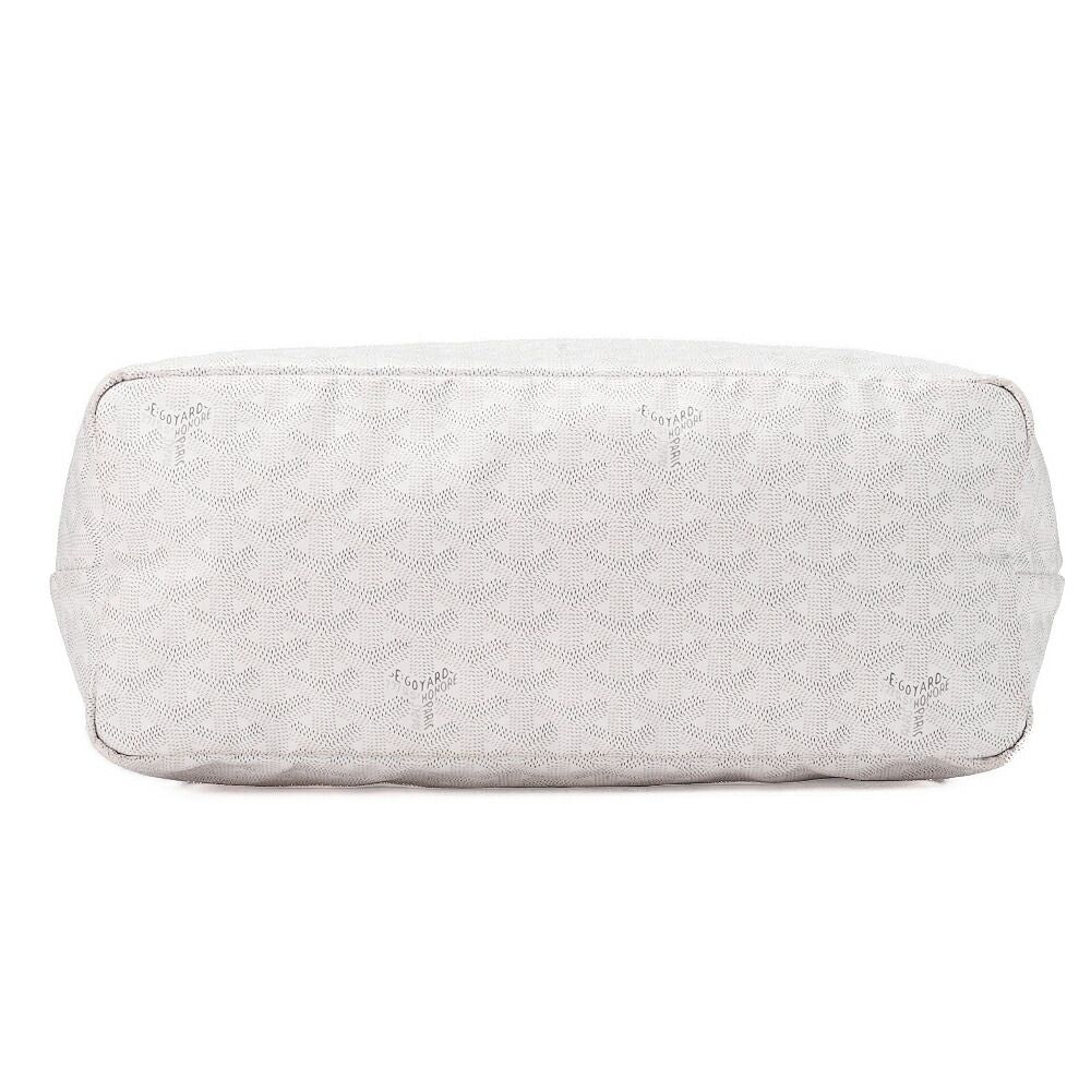 Goyard [goyard] Saint-louis PM Tote Bag Coated Canvas White With Silver
