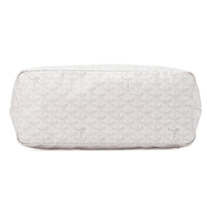 Goyard [goyard] Saint-louis PM Tote Bag Coated Canvas White With Silver