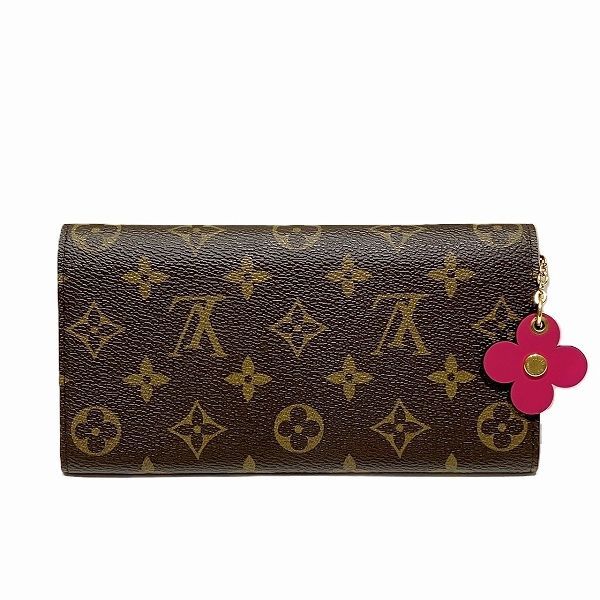 Louis Vuitton Monogram Portefeuille Emily Flower M64202 Long Wallet Bifold
