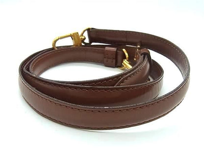 Louis Vuitton Leather Shoulder Strap For Bag Shoulder Crossbody Women Brown