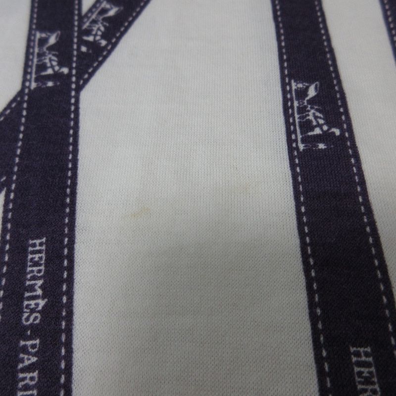 Good Hermes Margiela Period Bordic Ribbon Short Sleeve T-Shirt Cut and Sewn