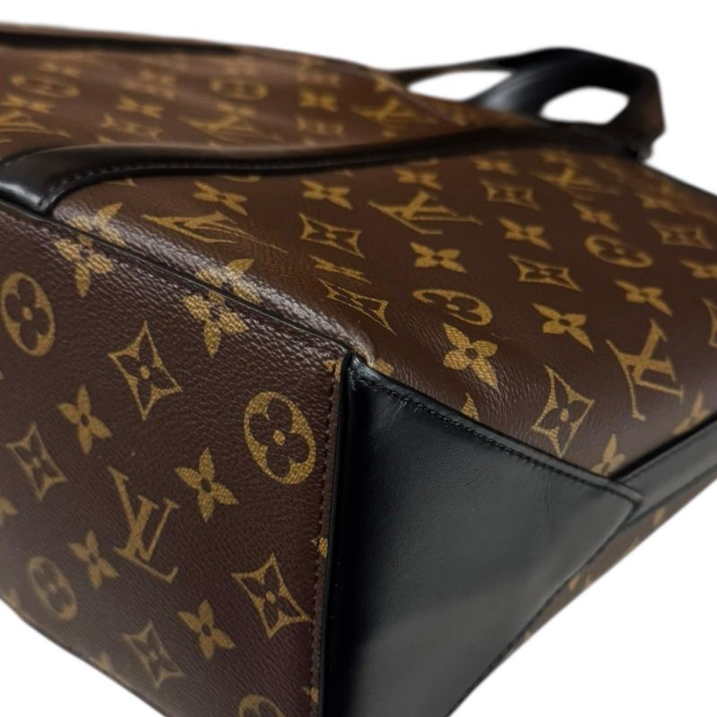 Louis Vuitton Weekend Tote PM Monogram Macassar Shoulder Bag Monogram Macassar