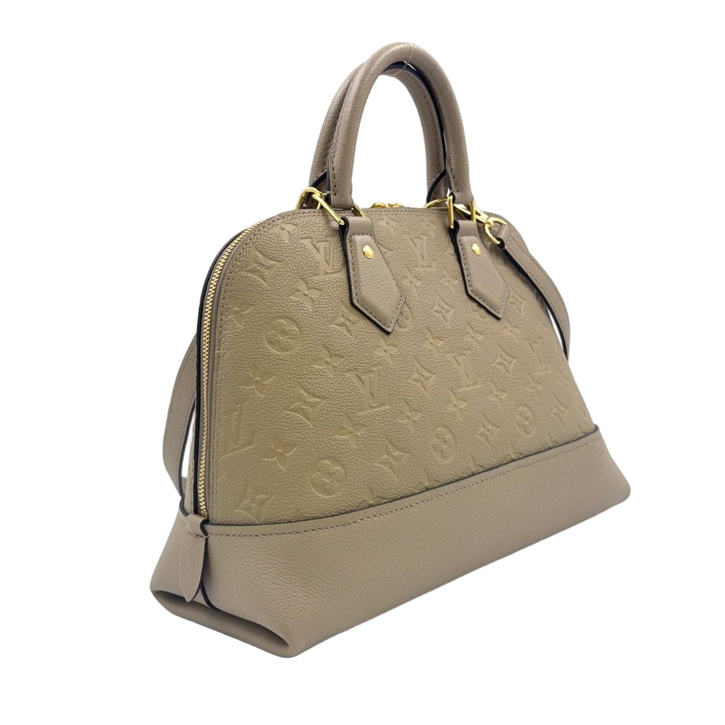 Louis Vuitton Neo Alma PM Monogram Empreinte Leather Gray Beige Handbag Gold — view 2