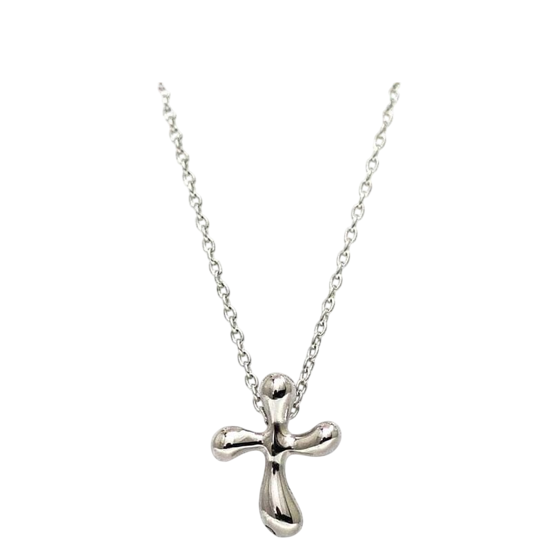 Tiffany & Co Cross Necklace Ec22790 Silver