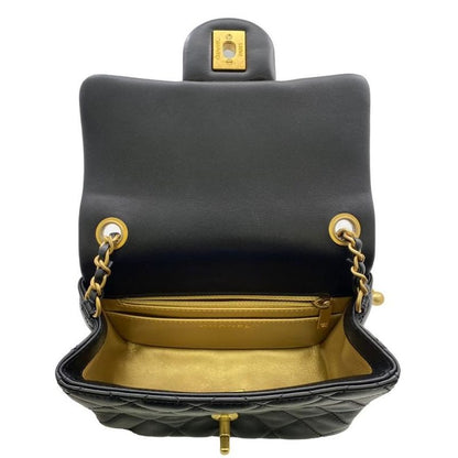 Chanel Shoulder Bag Mini Flap Bag Coco Ball Pearl Crush Chain Shoulder Storage