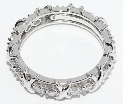 Tiffany & Co Pt950 Ring With Diamonds Totaling 129ct Jean Schlumberger 18 Stone