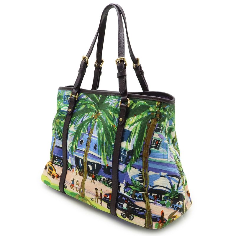 Louis Vuitton Ailleurs Cabas PM Tote Bag Shoulder Bag Resort Pattern Canvas