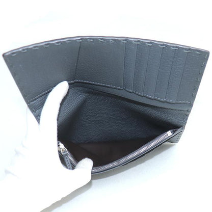 Fendi Selleria Long Wallet Gray 7m0355 Men's Used