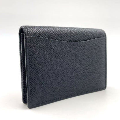 Bvlgari Man Business Card Holder Leather Card Case Silver