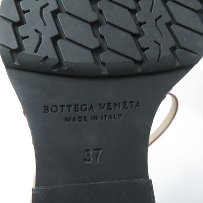 Bottega Veneta Intrecciato Ankle Strap Almond Toe Patent Leather