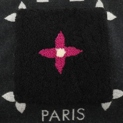 Louis Vuitton Echarpe Cold Reykjavik Mouton Teddy M76567 Cashmere Black Al0230