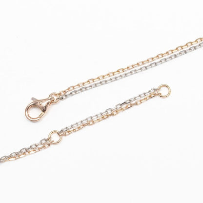 Cartier Love Three Hoops 18K Pink Gold X 18K White Gold X Diamonds Ladies 8.8g