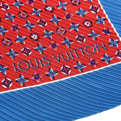 Boxed Super Louis Vuitton Current Tag Monogram Carrée Plissé Angels 100% Silk