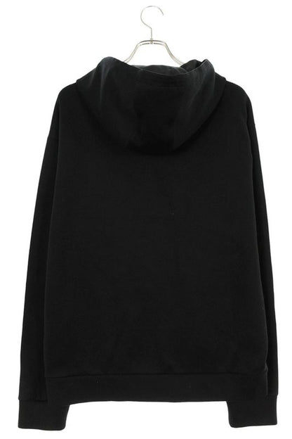 Prada 23SS Ujl75a Lined Lynylon Rhinestone Logo Patch Hoodie Men's M