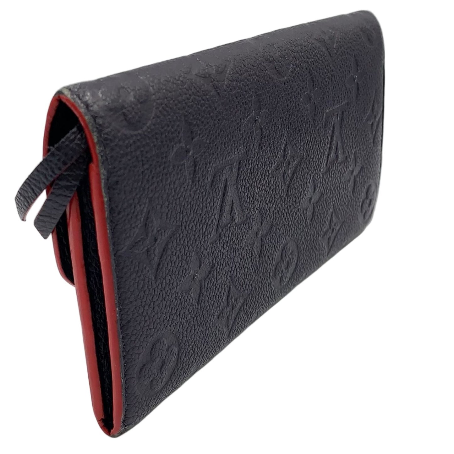 Louis Vuitton Portefeuille Emily Monogram Empreinte Enabled Leather Navy Wallet — view 2
