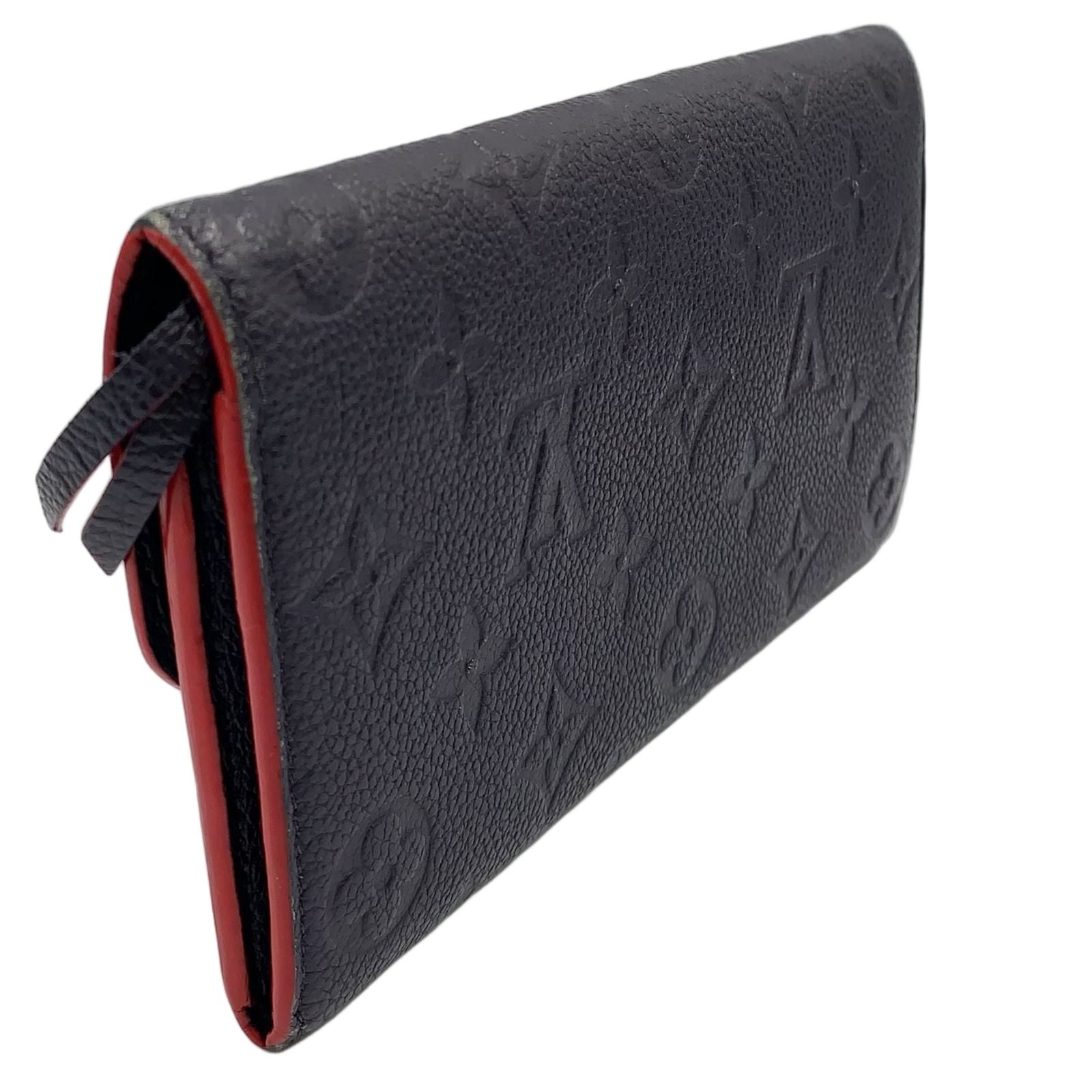 Louis Vuitton Portefeuille Emily Monogram Empreinte Enabled Leather Navy Wallet — view 2