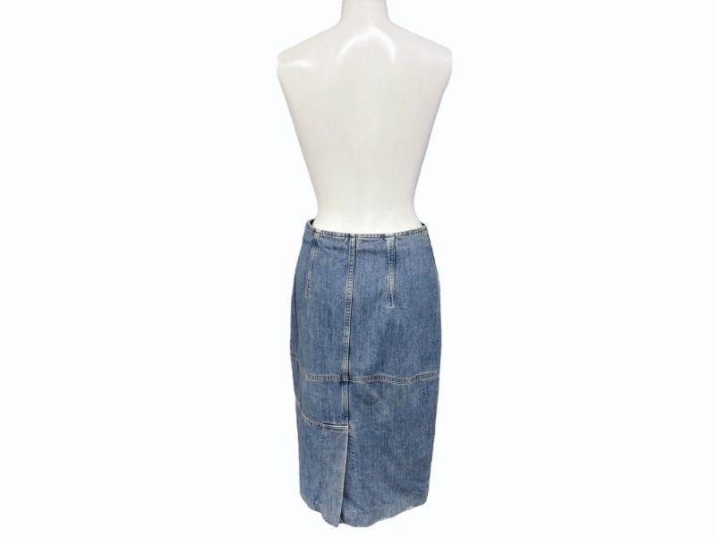 Miu Miu Denim Skirt Cotton Blue — view 2