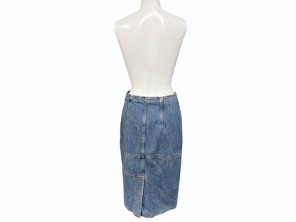 Miu Miu Denim Skirt Cotton Blue — view 2