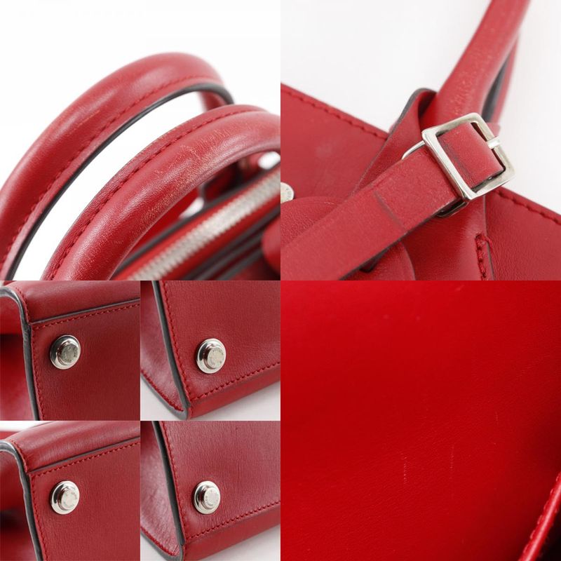 Louis Vuitton City Steamer PM 2WAY Shoulder M51030 Calf Rouge Red Du4165 Ladies