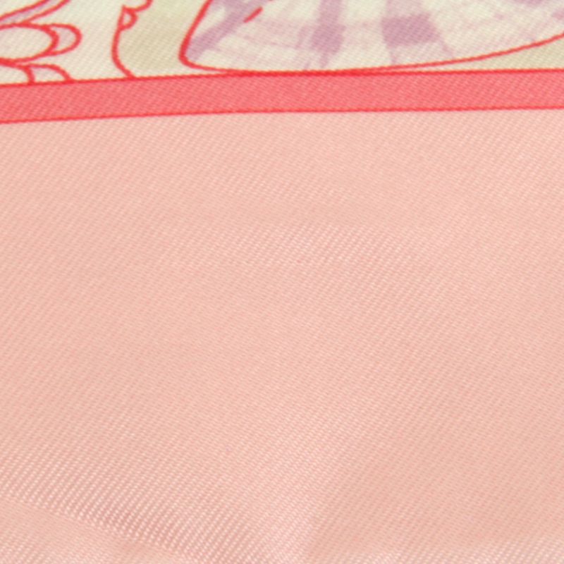 Hermes Carré 90 Parures Oceanes Scarf Silk Pink