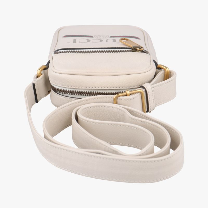 Gucci Printed Messenger White Leather 574803 A028973505