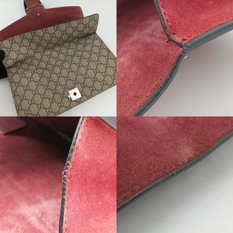 Gucci Dionysus Beige Red And Multicolor PVC Coated Canvas 400249 I023235583