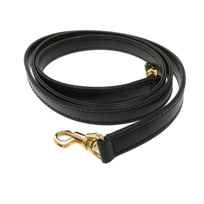 Gucci Lady Lock Leather Black Gold Hardware 000 46 0210 2WAY Handbag Black 0066