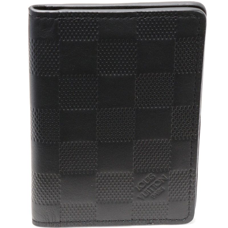 Louis Vuitton Bifold Card Case Pass Case Damier Infini Onyx Organizer De Poche