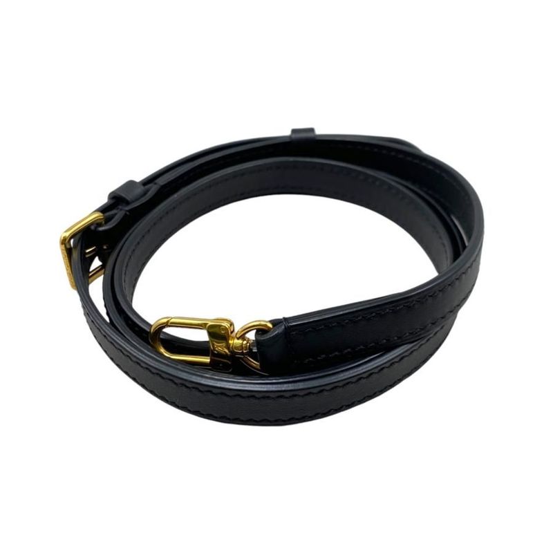 Louis Vuitton Handbag Shoulder Bag Petit Baquet M59961 Raffia Leather Noir