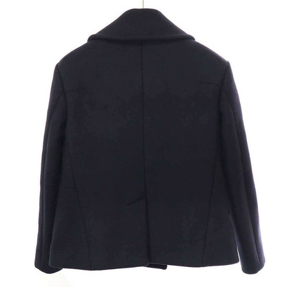 Celine by Phoebe Philo 15aw Melton Wool Short P Coat Navy 34