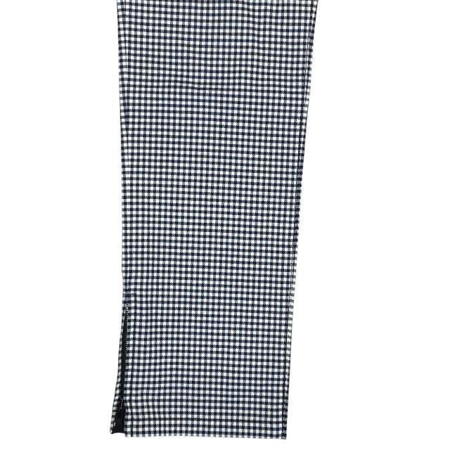 Chanel P53371 Pants Bottoms Slacks Gingham Check Hem Zip Coco Mark Logo Cotton