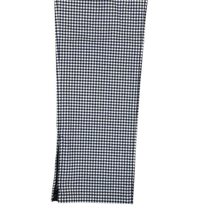 Chanel P53371 Pants Bottoms Slacks Gingham Check Hem Zip Coco Mark Logo Cotton