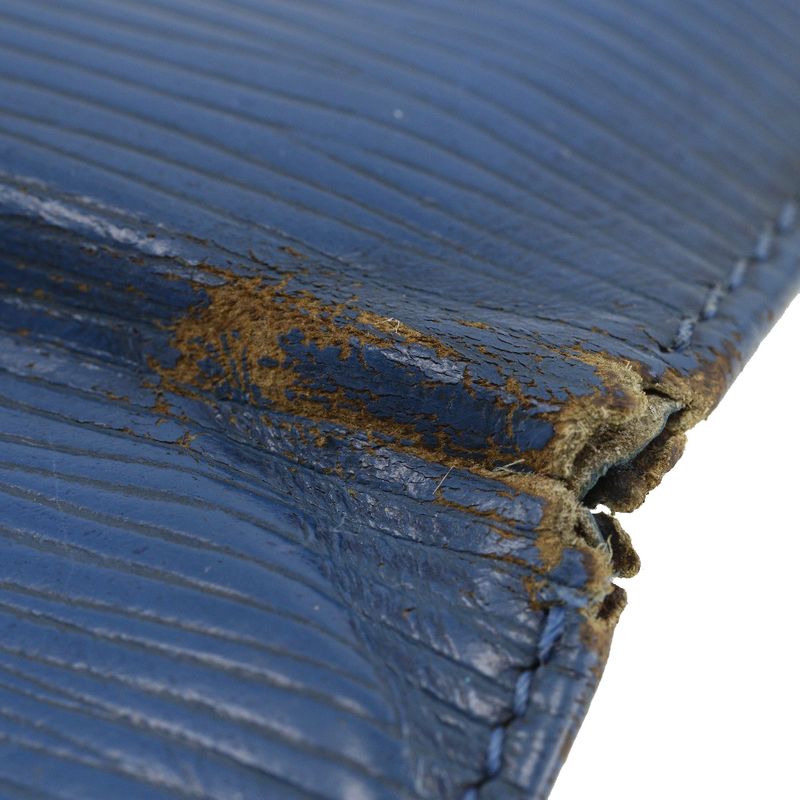 Louis Vuitton Porte 2 Carte Vertical M63205 Epi Leather Toledo Blue Lo0962