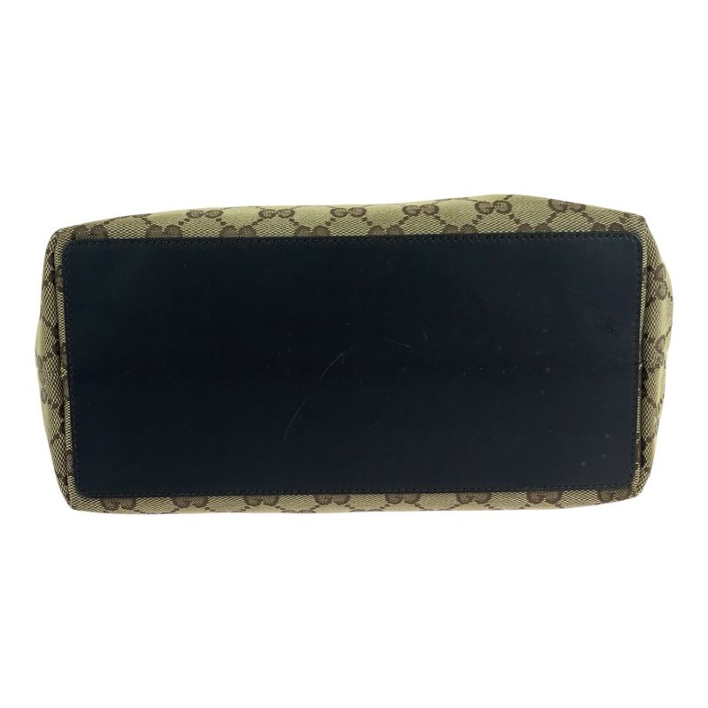 Gucci Beige Brown Gold Hardware GG Canvas 002 1098 Tote Bag Shoulder Bag Women