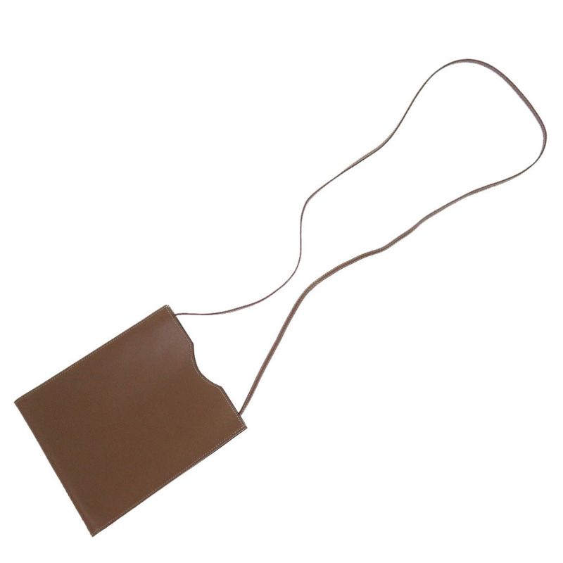Hermes Omenitu Evercalf Brown Shoulder Bag 1053 Hermes Evercalf