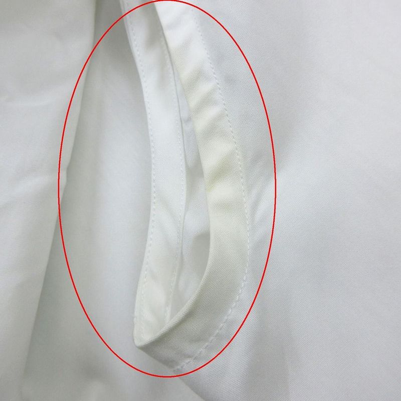 Fendi 12cpf-21-1569 Cape Rose Blouse Shirt Top Long Sleeves White Size M Women's