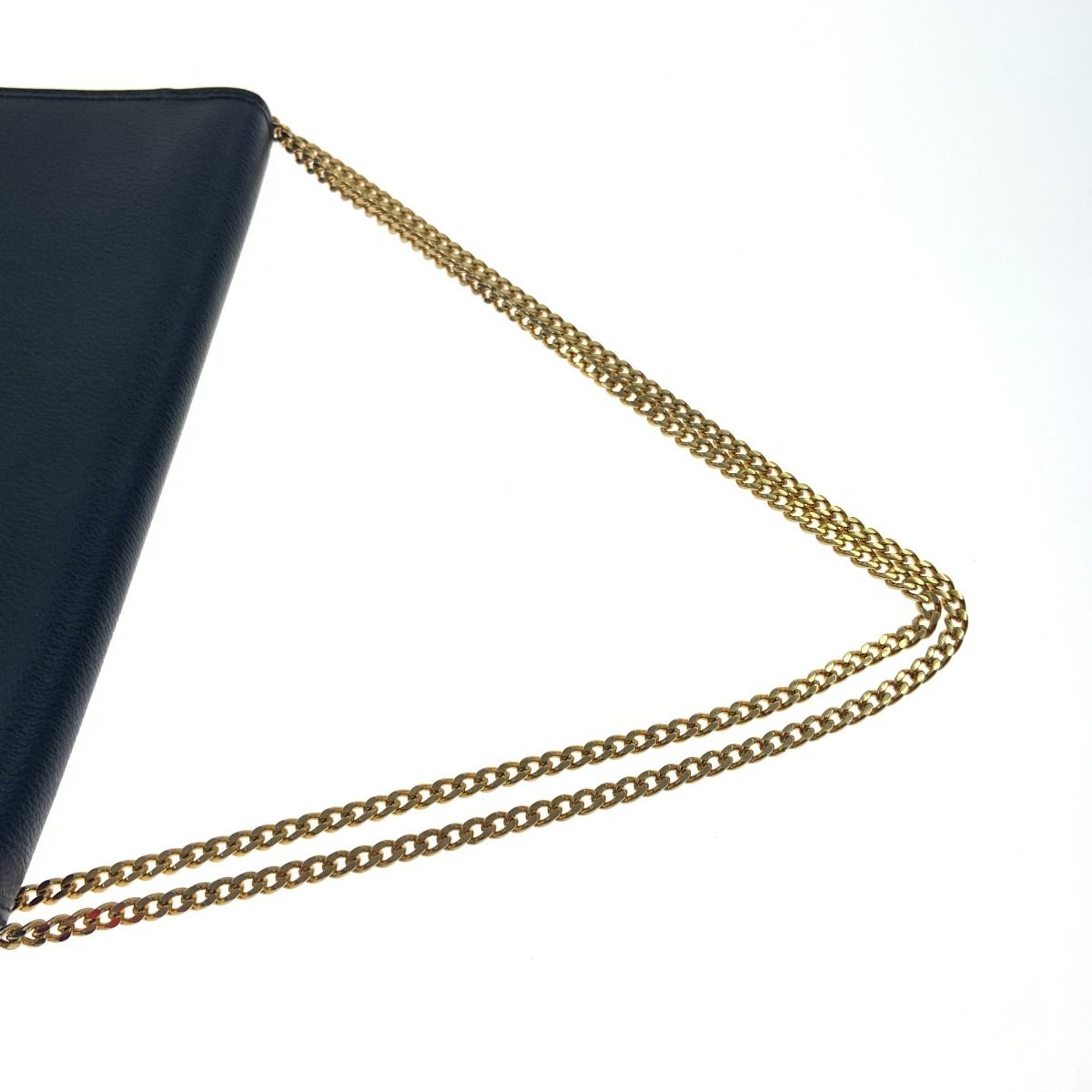 Christian Dior Christian Dior Honeycomb Pattern Chain Shoulder Bag Black