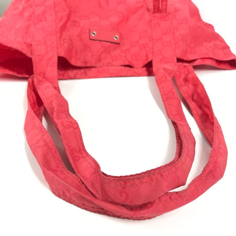 Gucci Shoulder Bag Teddy Bear Eco Bag 223669 Nylon Red