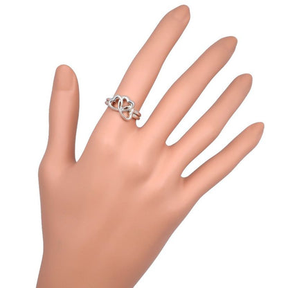 Tiffany & Co Triple Heart Silver 925 Size 11 Ladies' 4.2g Ring