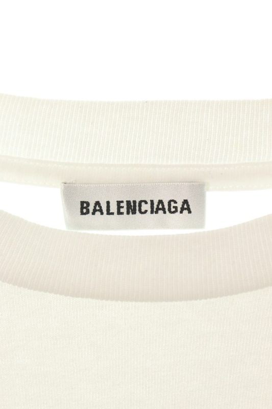 Balenciaga 583224 Tfv63 Front Logo Print T-shirt Women M