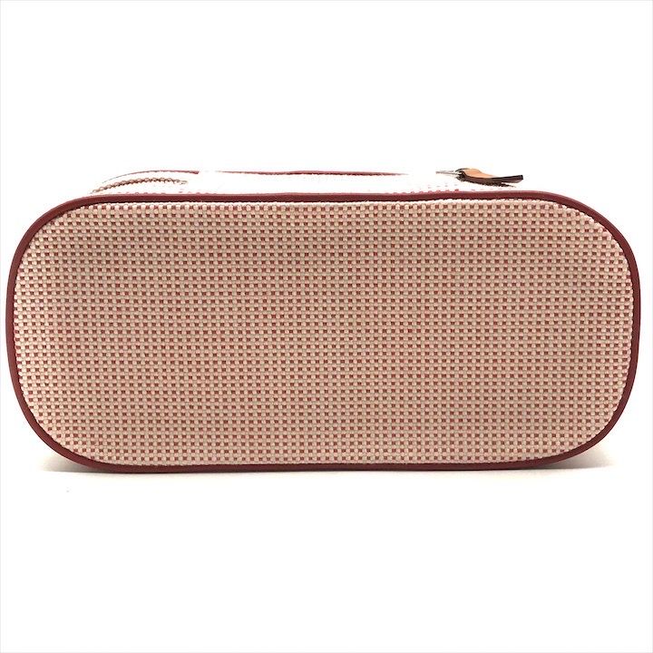 Hermes Escal Makeup Pouch Vermillion Case Red