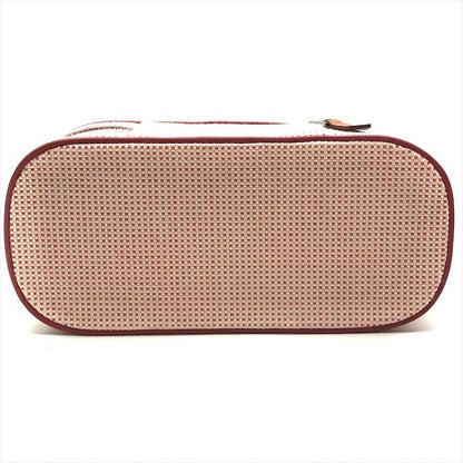 Hermes Escal Makeup Pouch Vermillion Case Red