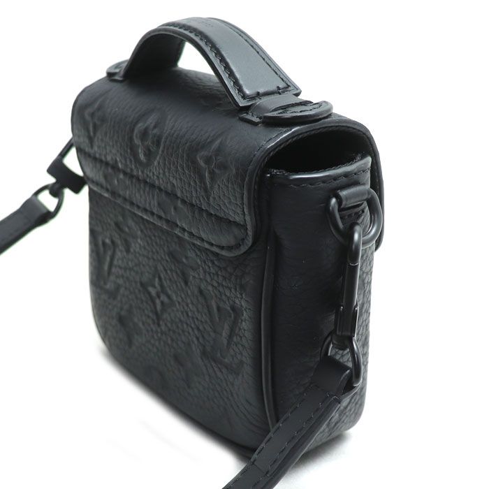 Louis Vuitton Pico S Lock 2way Shoulder Bag Taurillon Black M83148 IC Chip
