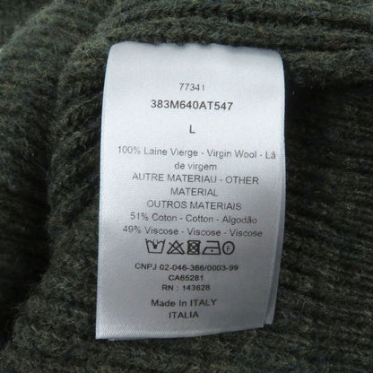 DIOR Homme 23SS 383m640at547 100% Wool Couture Casentino Elbow Patch Turtleneck